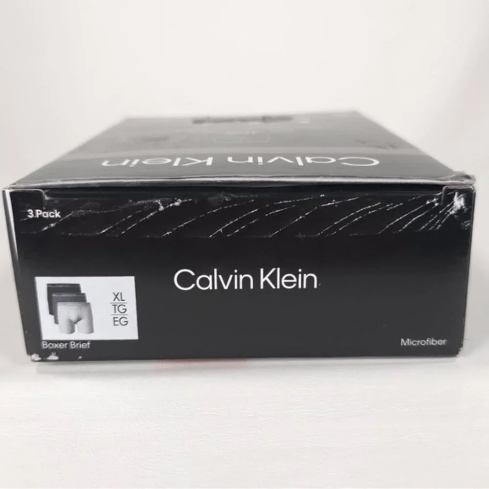 Calvin Klein 3 Pack Boxer Brief‎ XL Microfiber Wicking Stretch
